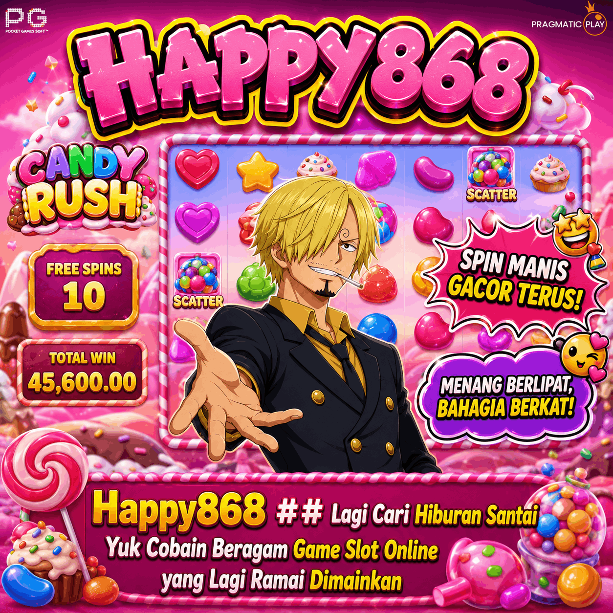 Galeri foto HAPPY868 ## Saatnya Putar Reel Favoritmu dan Rasakan Pengalaman Main Slot Online yang Makin Asik di Bali